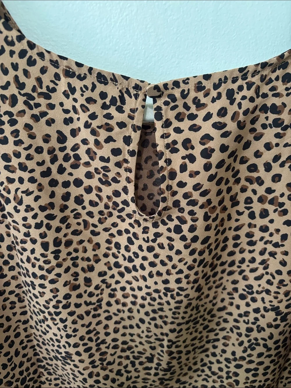 J. Crew Leopard Print Puff Short Sleeve Top